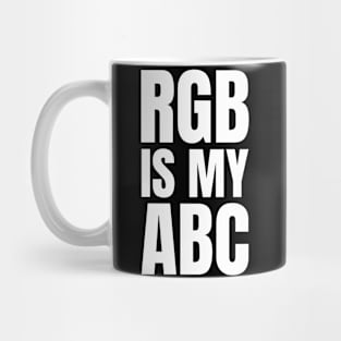 Graphic Designer's Funny Gift: RGB is my ABC - Captivating Photography Inspired Tee Mug